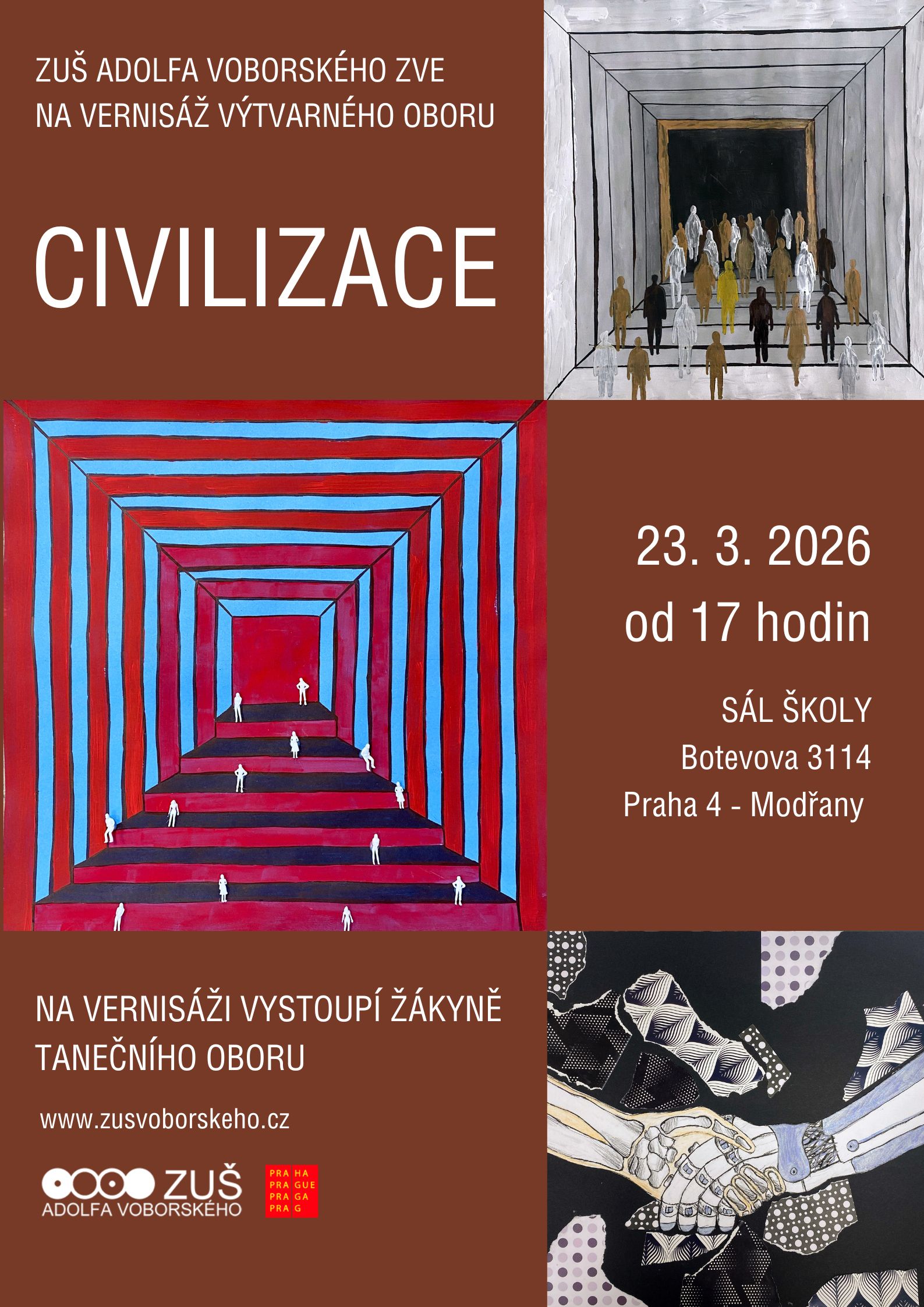Vernisáž výstavy CIVILIZACE - výtvarný obor - 23. 3. 2026 od 17 hodin